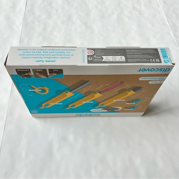 Makedo Discover 126 Piece Cardboard Construction Tool kit STEM Learning - Picture 10 of 13